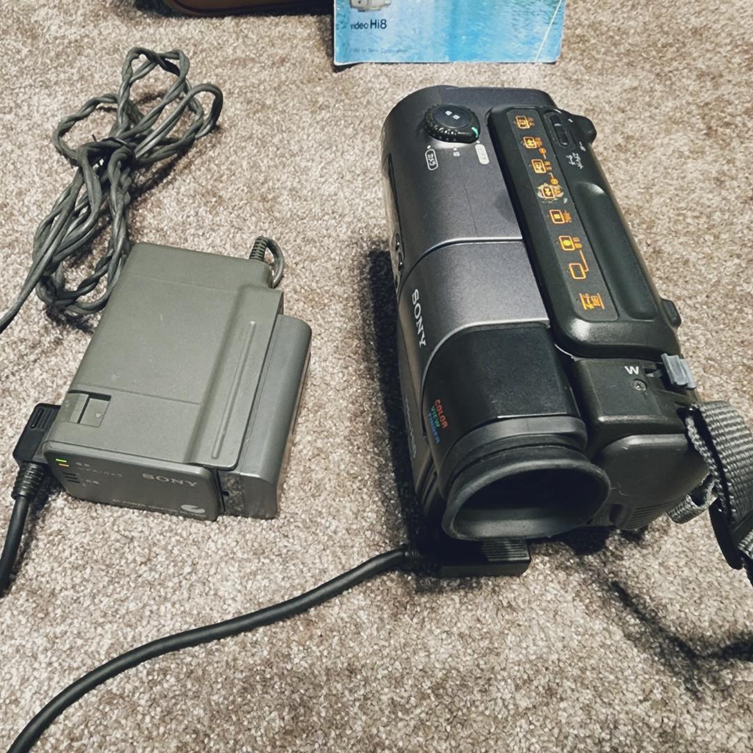 ★動作確認済★ SONY Hi8 高画質 ビデオカメラ 説明書 付き