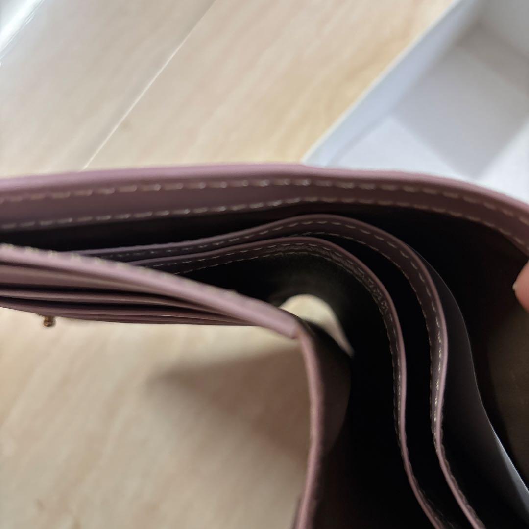 NINA RICCI 三つ折り財布 ブラウン/ピンク - メルカリ