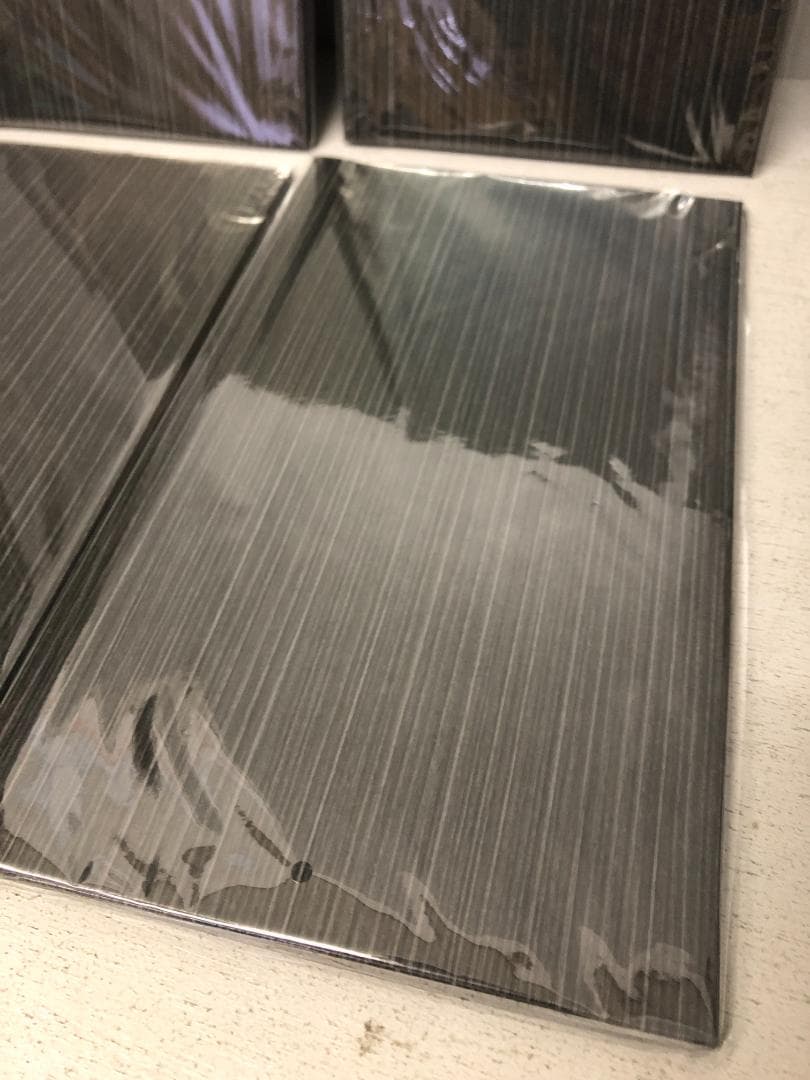 8冊 シンビ 和洋兼用メニューブック LS-16A A4 縦長 4ページ 黒