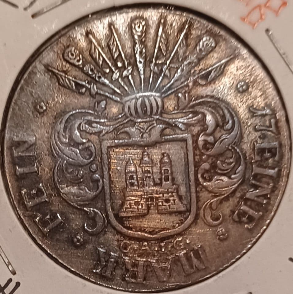 1809年(216年前)ドイツ(自由ハンザ都市ハンブルク) 32シリンゲ銀貨