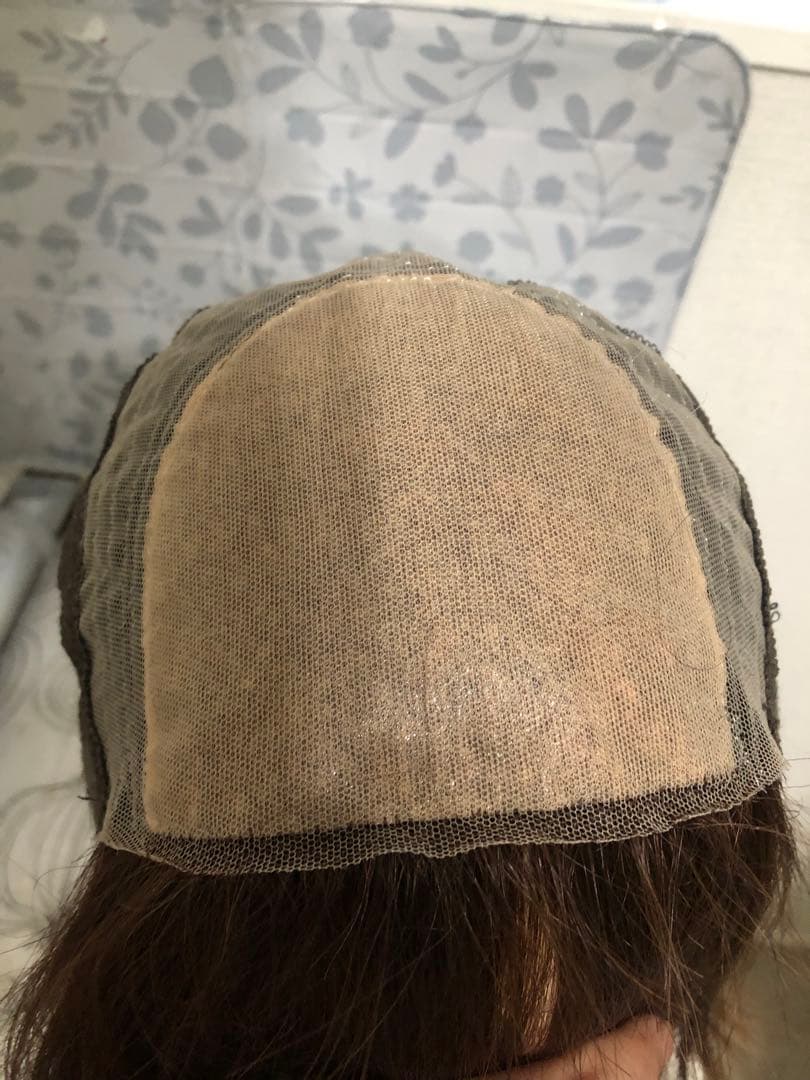 人毛100% ブラウン　ショートボブ 未使用　医療ウィッグ