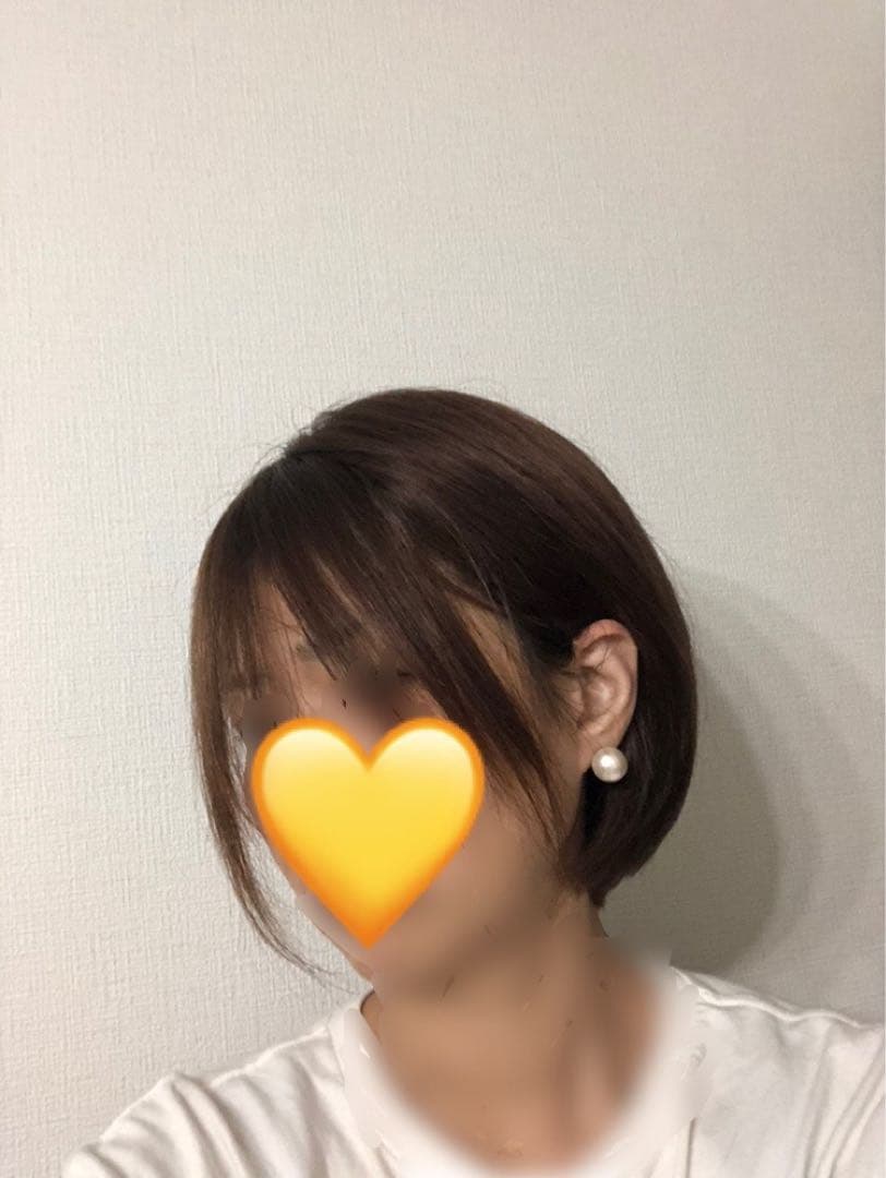 人毛100% ブラウン　ショートボブ 未使用　医療ウィッグ