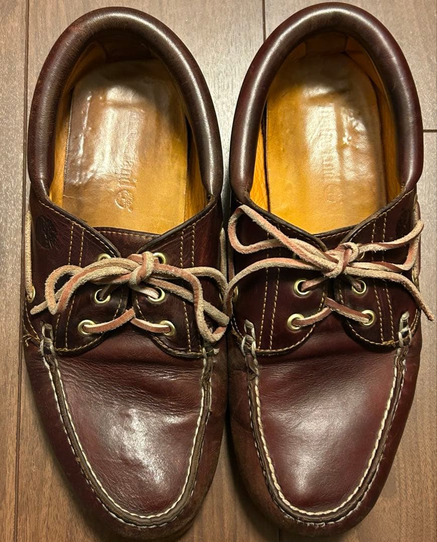 破格　ティンバーランド　3eye デッキシューズ　ボートシューズ　バーガンディ