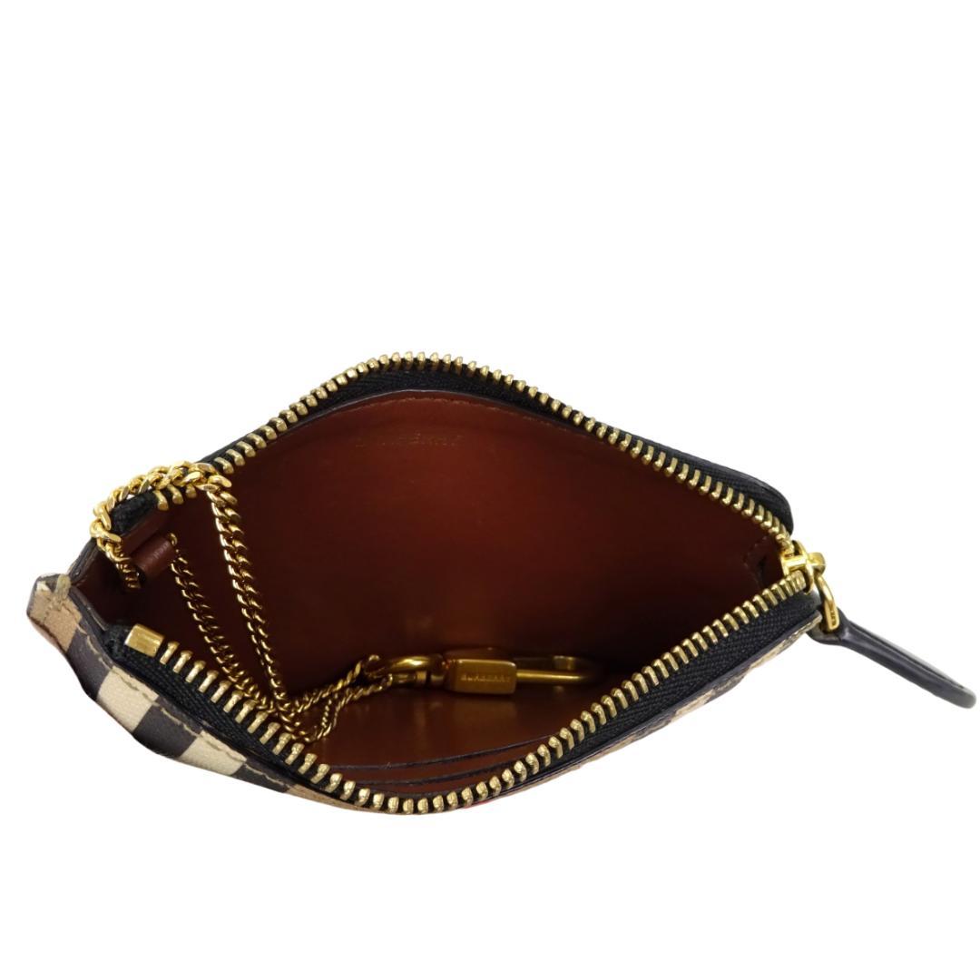 本物良品 ■バーバリー■ミニウォレット チェック キーホルダー ケース財布