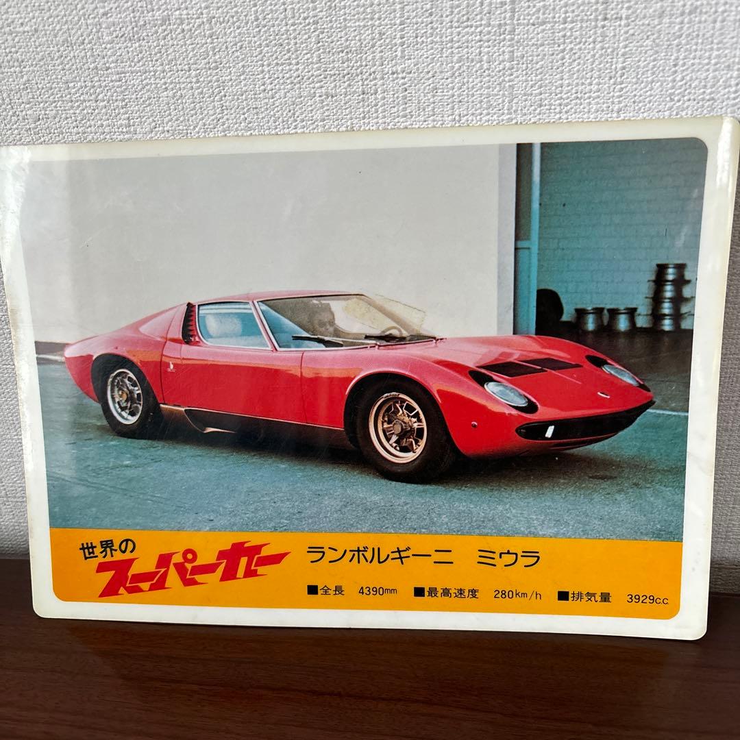 【非売品・レア物】ペヤングソースやきそば販売店用下敷き 裏面ランボルギーニミウラ