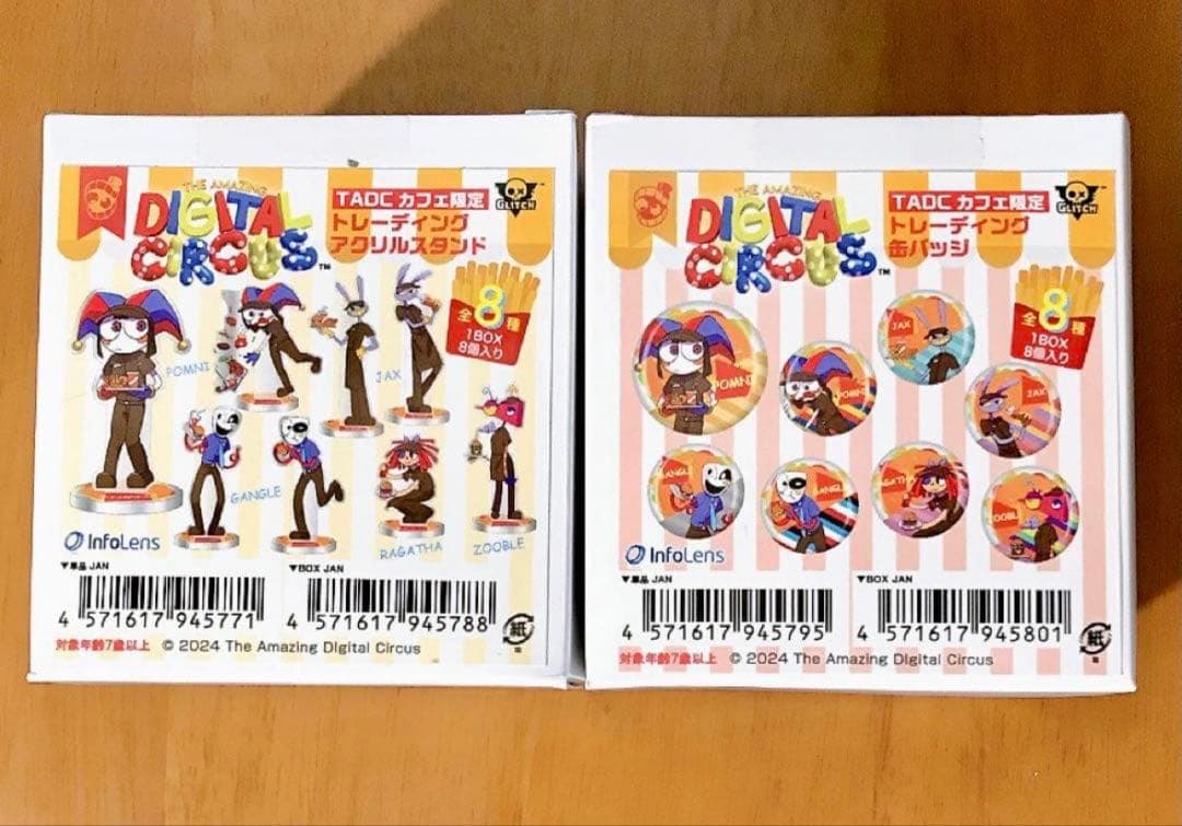 アメイジングデジタルサーカス TADC アクリルスタンド 缶バッジ コンプリート アメイジングデジタルサーカス TADC アクリルスタンド 缶バッジ