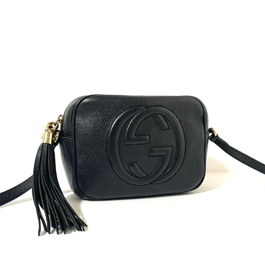 【外観美品】GUCCI グッチ ソーホー ショルダーバッグ ディスコバッグ