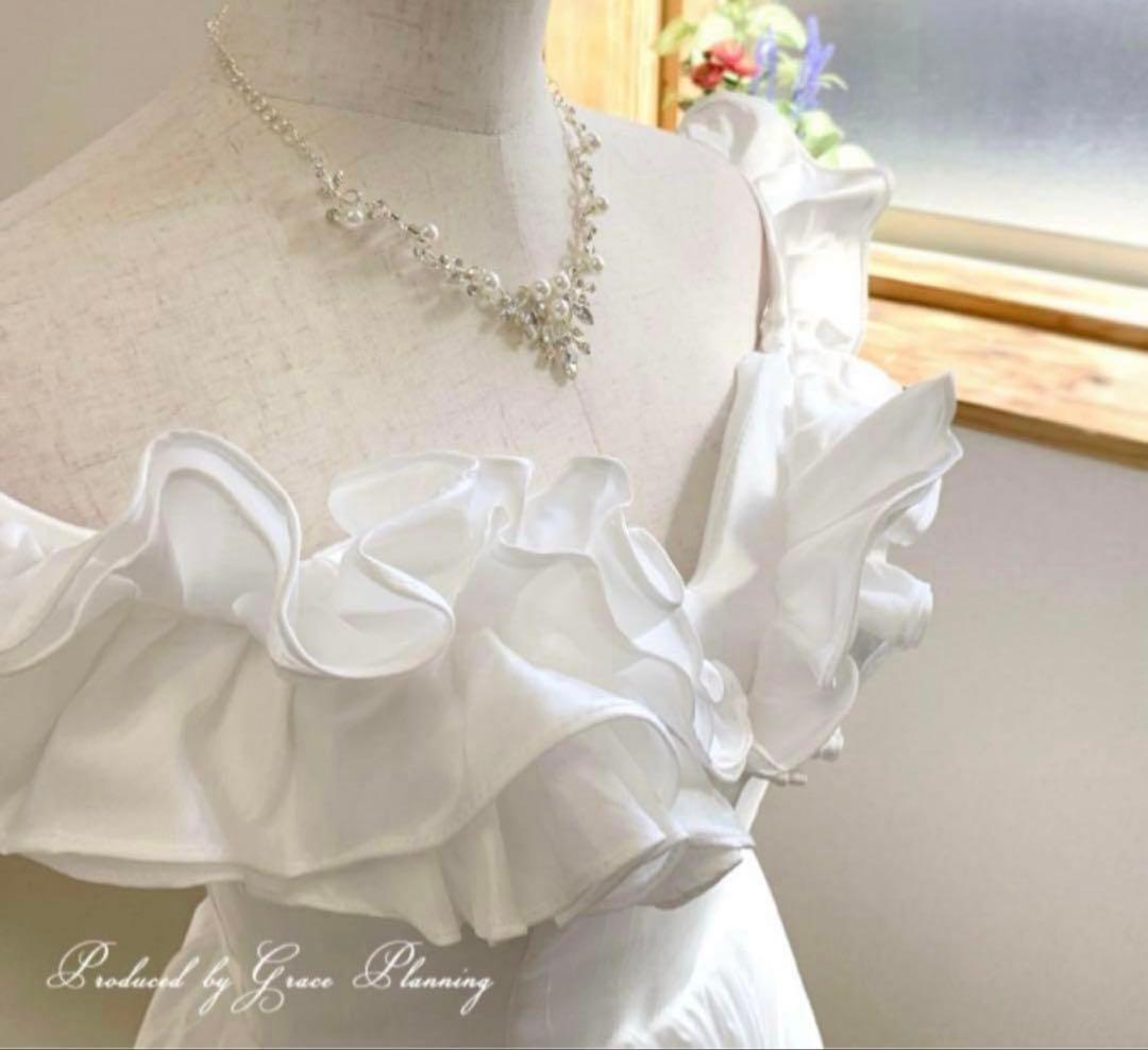 ホワイト ウェディング ブライダル 前撮り ドレス