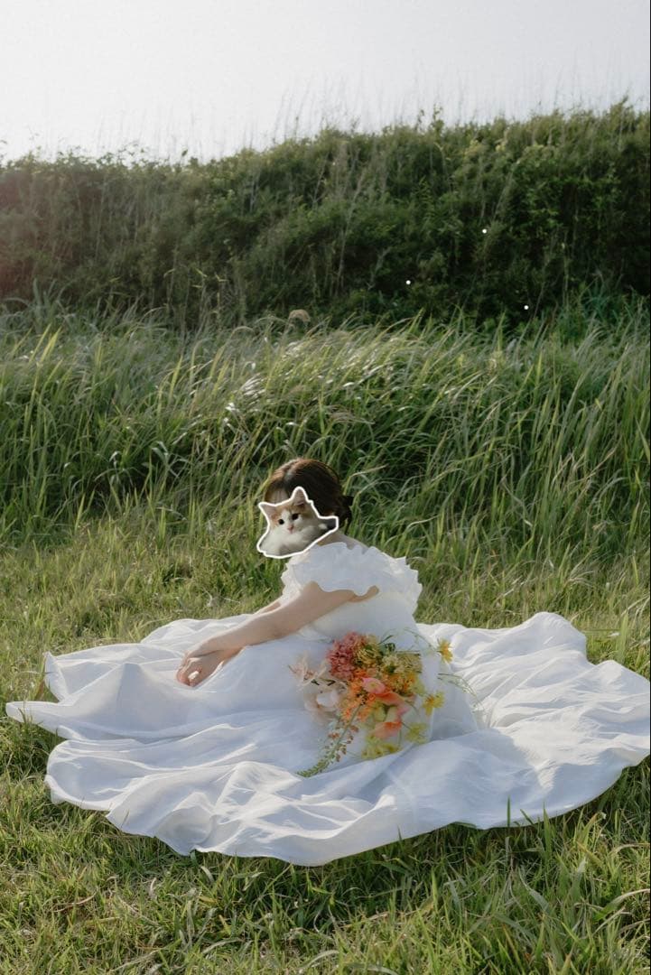 ホワイト ウェディング ブライダル 前撮り ドレス