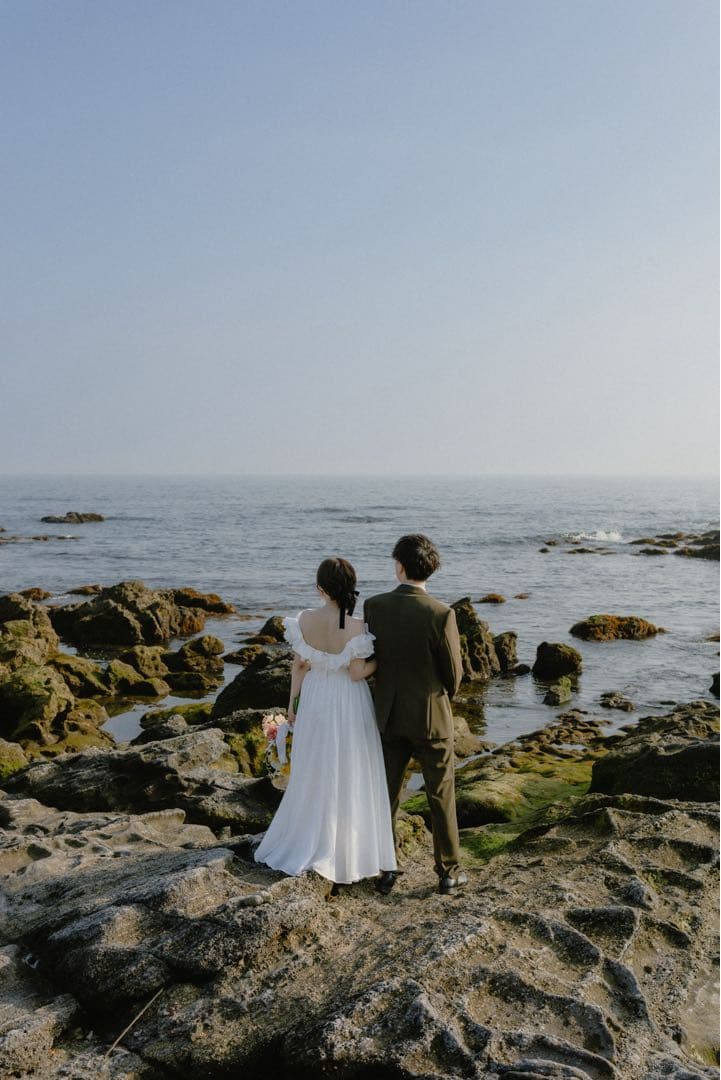 ホワイト ウェディング ブライダル 前撮り ドレス