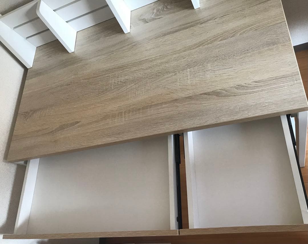 LOWYA デスク 可動棚,引き出し付き 幅110