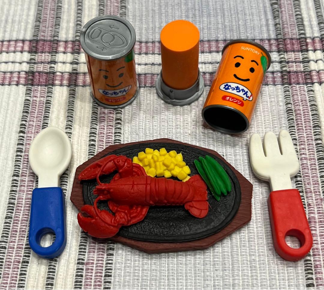 ロブスター料理 なっちゃんオレンジ おもしろ消しゴム - メルカリ
