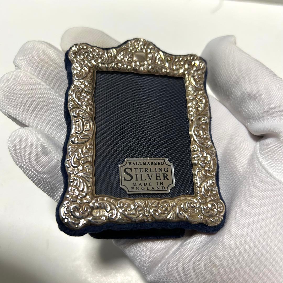 スターリングシルバー 純銀 フォトフレーム 写真立て イギリス製