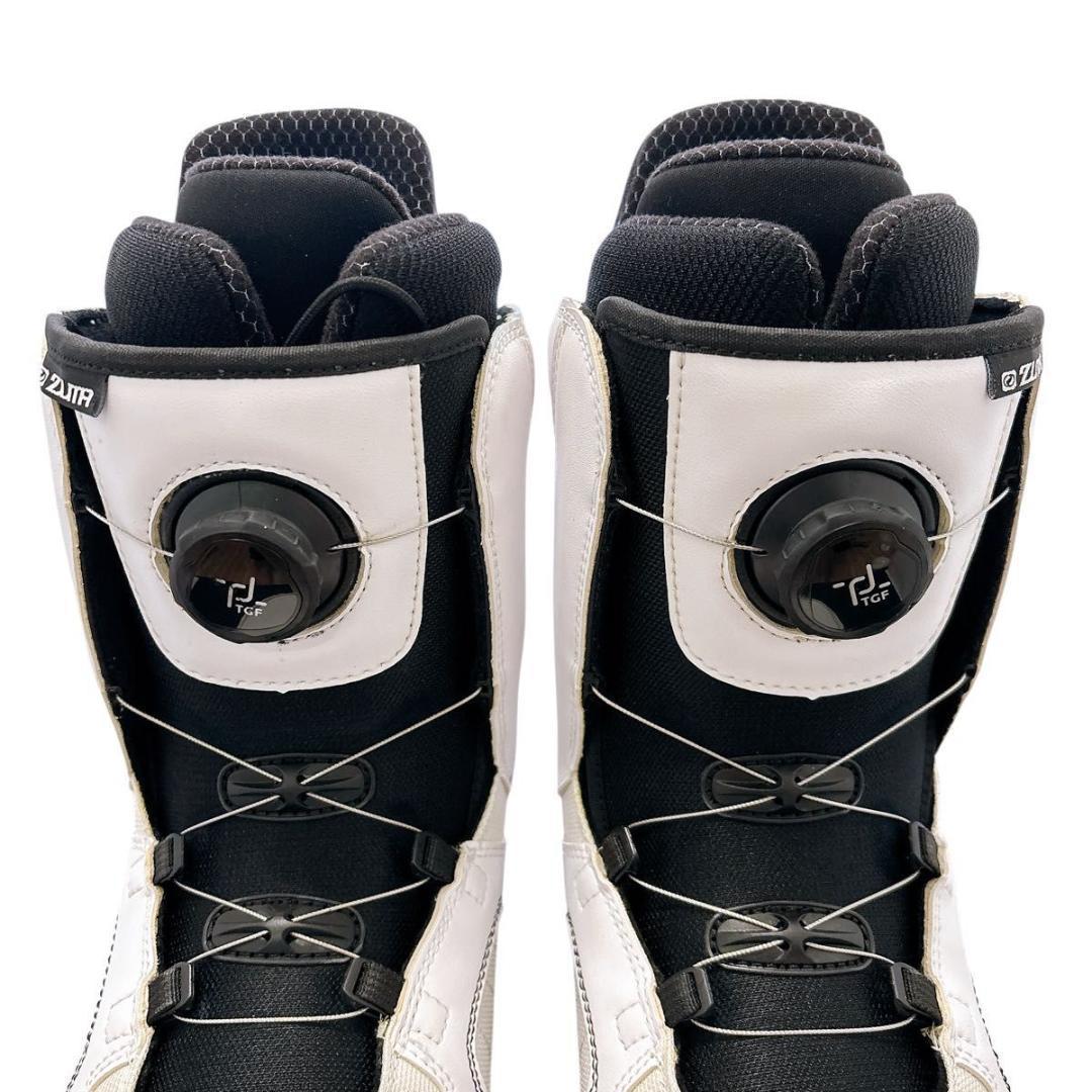 【美品】ZUMA スノーボード ブーツ ツマ ホワイト BOA 27.0