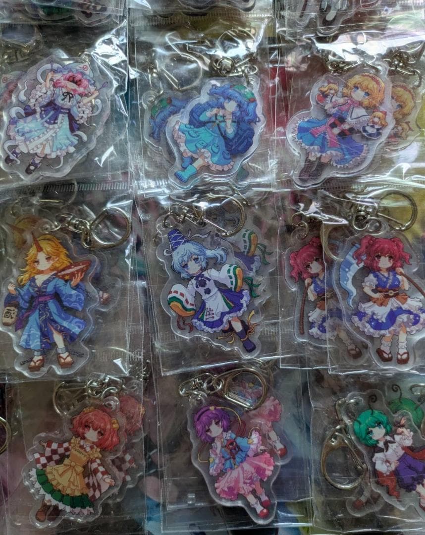 東方プロジェクト アクリルキーホルダー 46個 小傘 一輪 寅丸星 聖白蓮