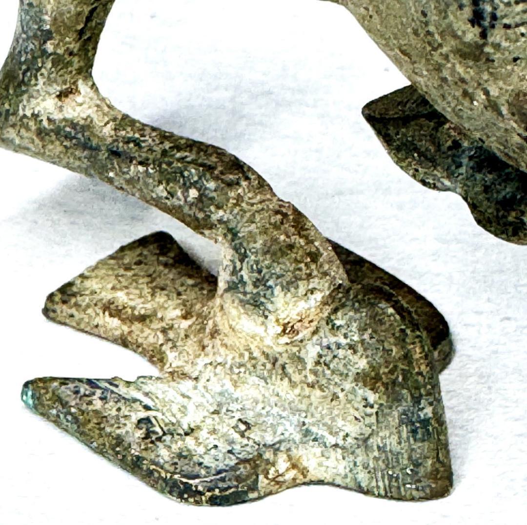 博物館級 東漢時代 古青銅馬踏飛燕 古賞物 古漢 置物 古美術 WWST075