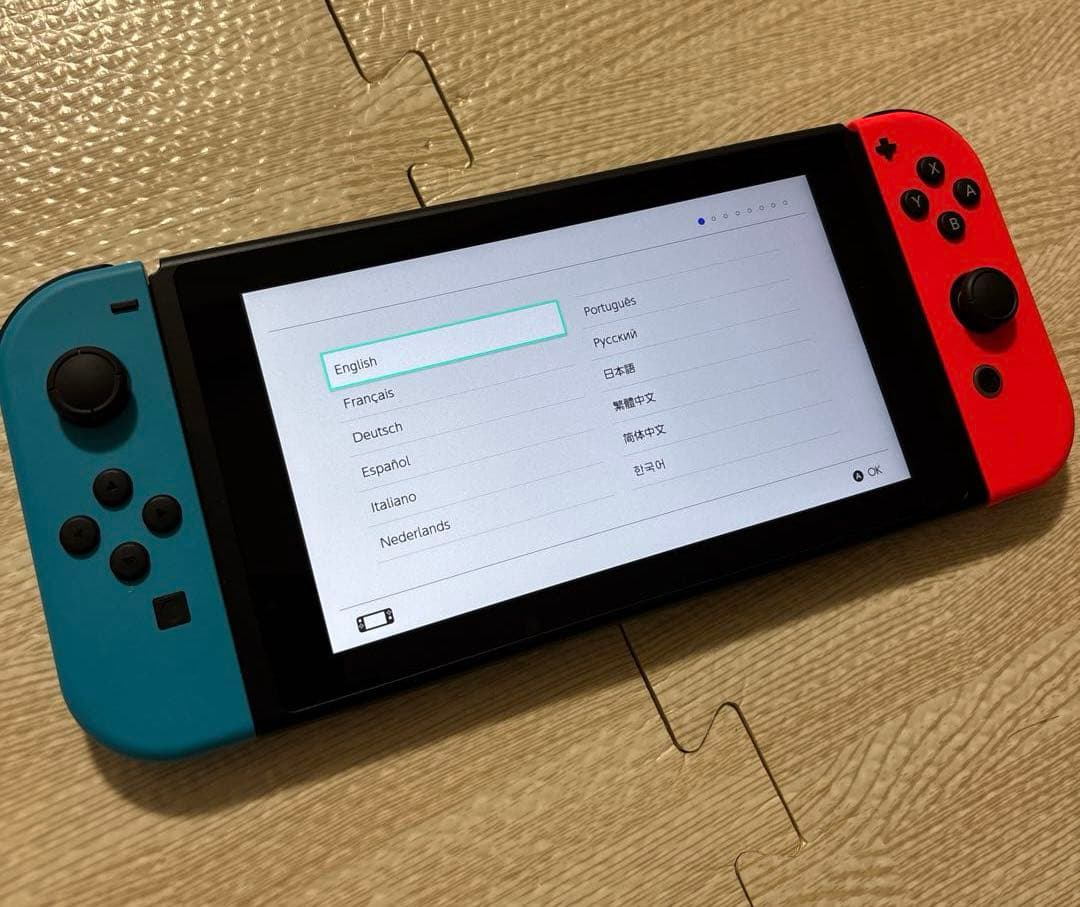 バッテリー強化型 Nintendo Switch 本体 赤青