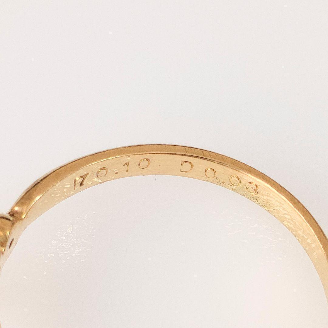 K18　天然石ルビー　天然ダイヤモンド　リング　指輪　ゴールド　ルビー　11