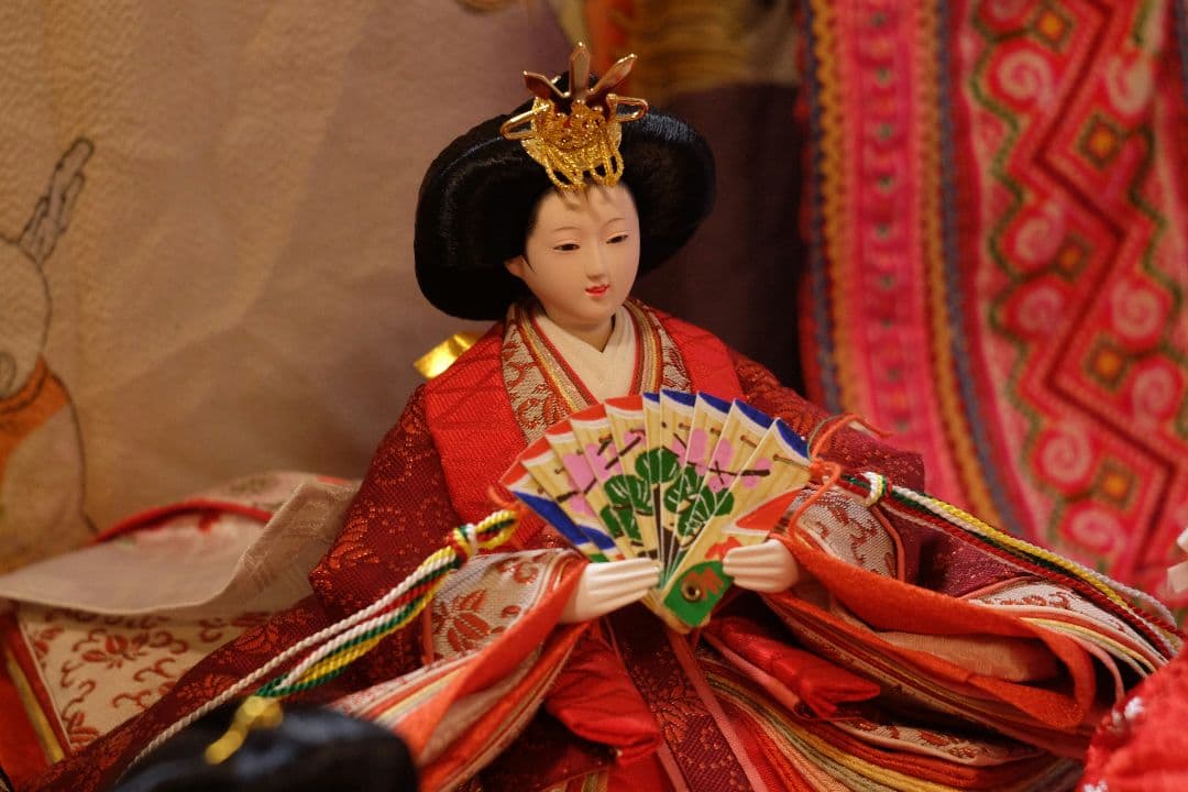 伝統的な雛人形セット　梛葉五人揃え