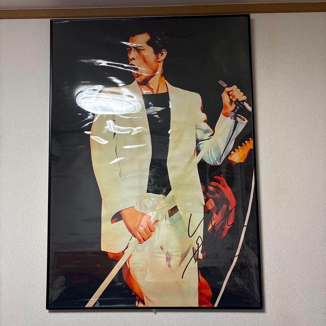 矢沢永吉アートポスターB1額縁付きポスター