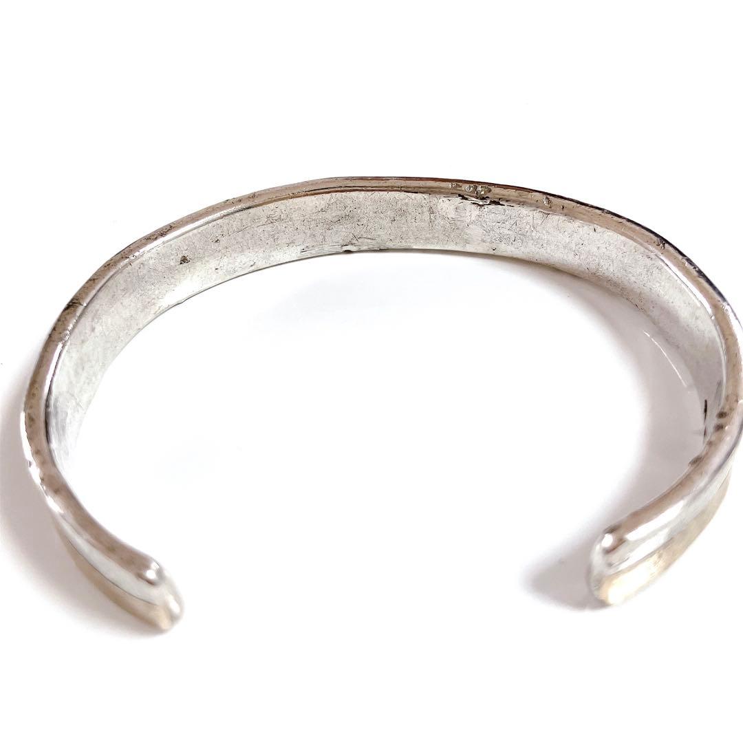 希少 市松 K14 silver バングル シルバー 980 ゴールド コンビ