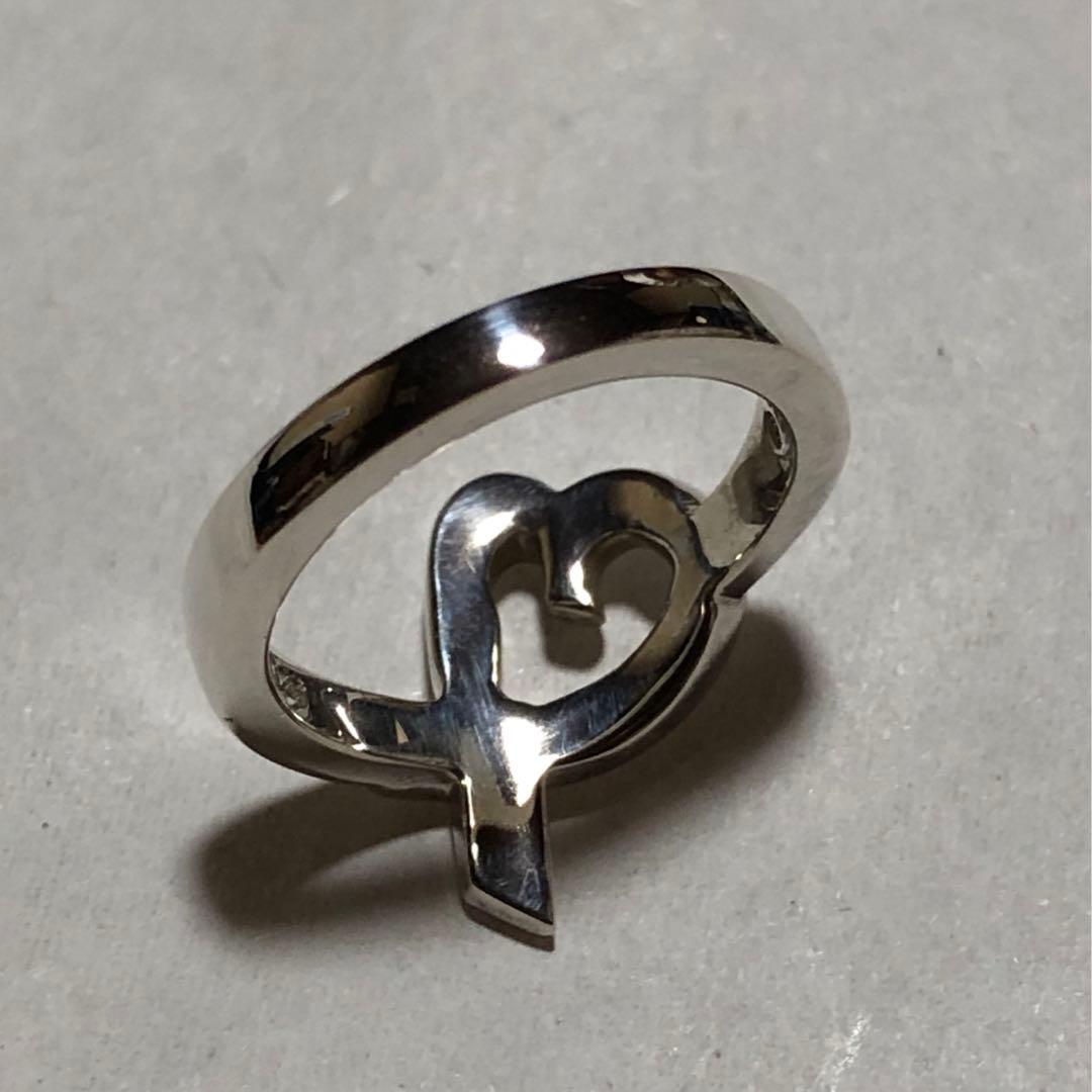 ティファニー　未使用　リング　ラビングハート　シルバー　925
