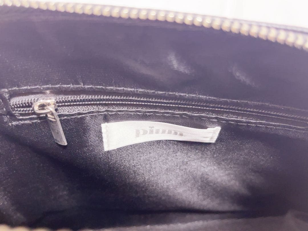 ビジュー付きpiumモノグラムミニバッグ