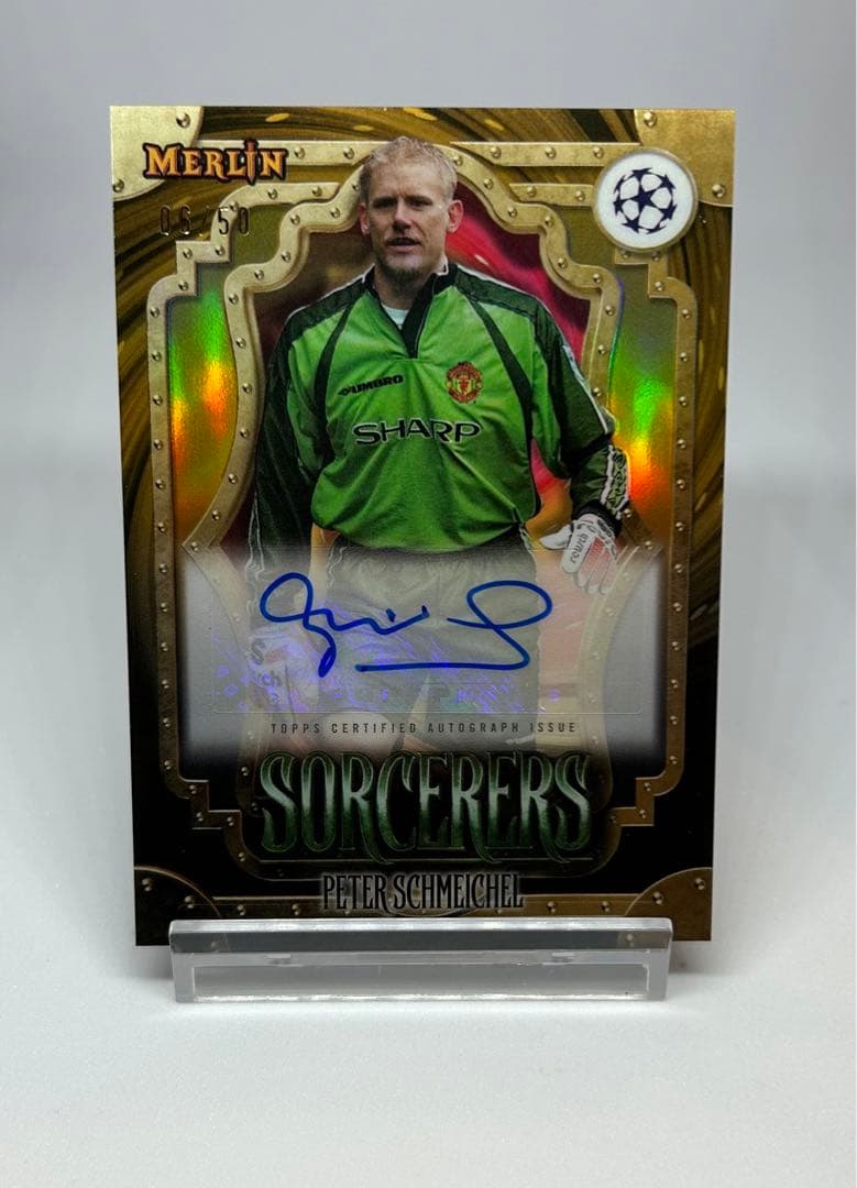 Topps プレミアリーグ ピーター・シュマイケル 直筆サインカード