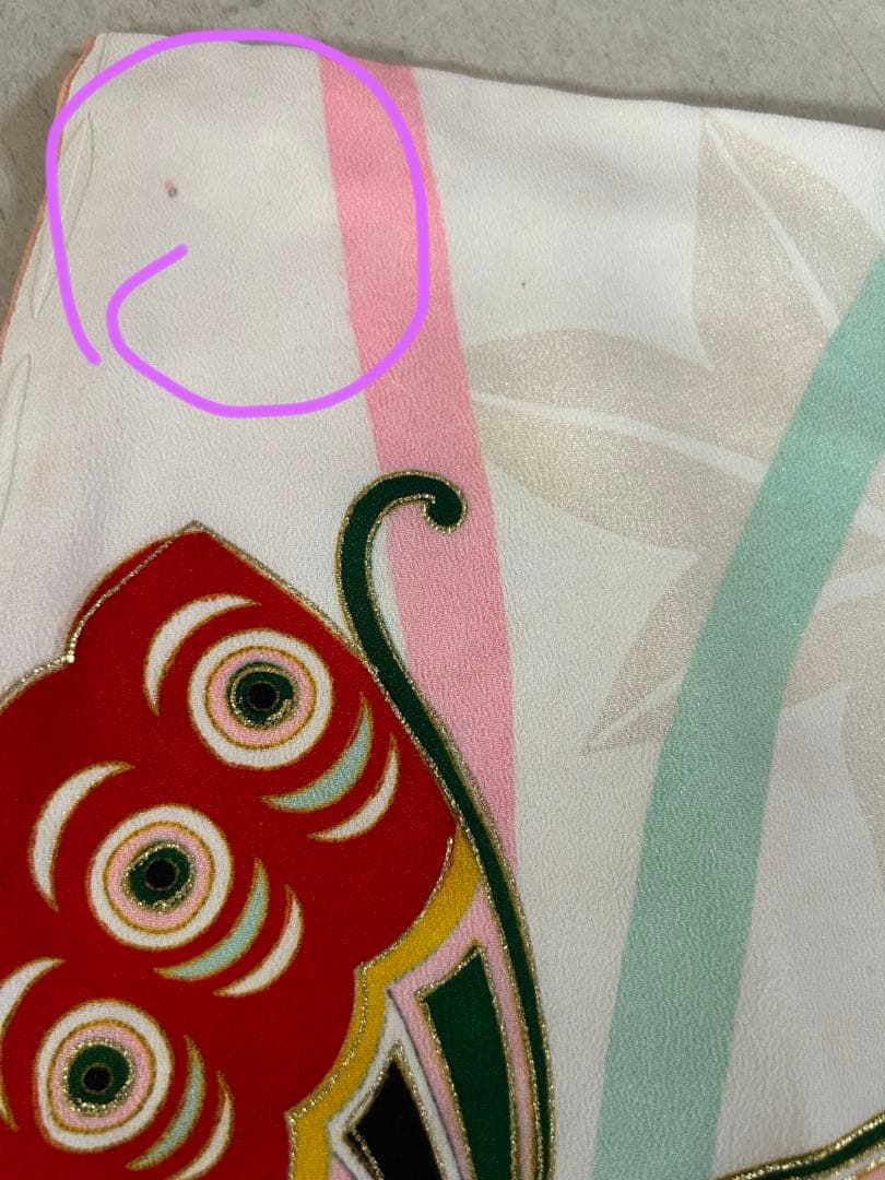 7歳　七五三　アンティーク着物、帯(西陣織)、帯揚げ、帯締め　しごきのセット