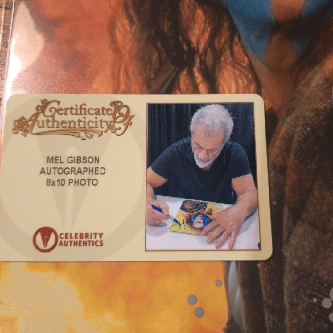 メル・ギブソン直筆サインオートグラフ8×10インチ 東京コミコン