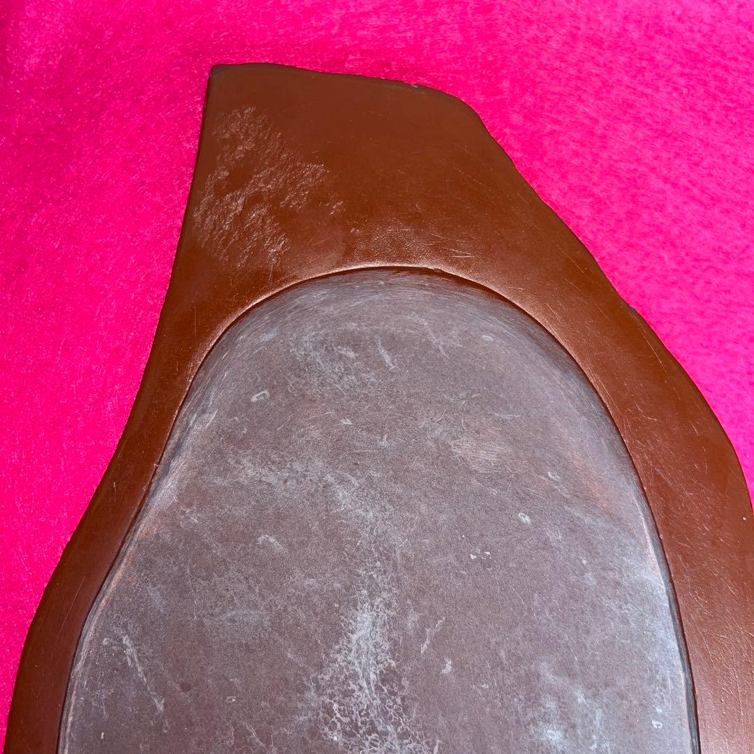 ⭕️岩手県 紫雲石硯 佐藤鉄三郎 希少 20cm超 かなり古い作 石紋