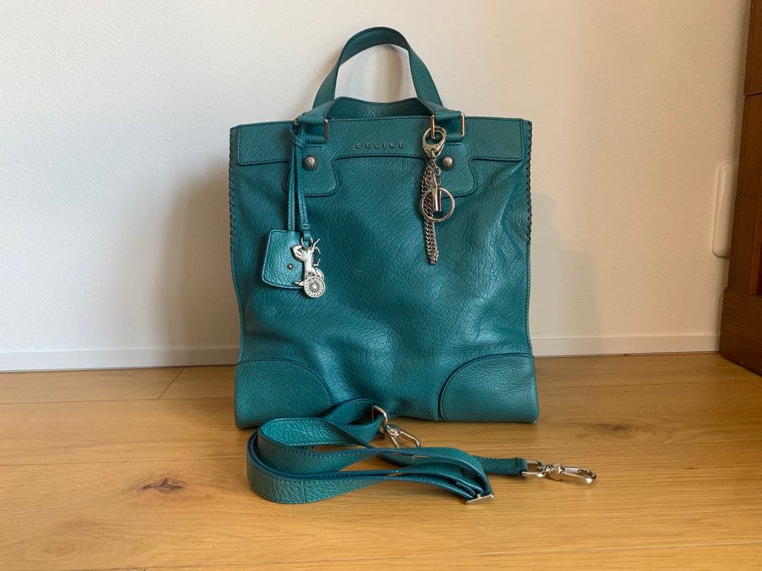 CELINE セリーヌ トートバッグ オルロフ 金具 A4収納 レザー
