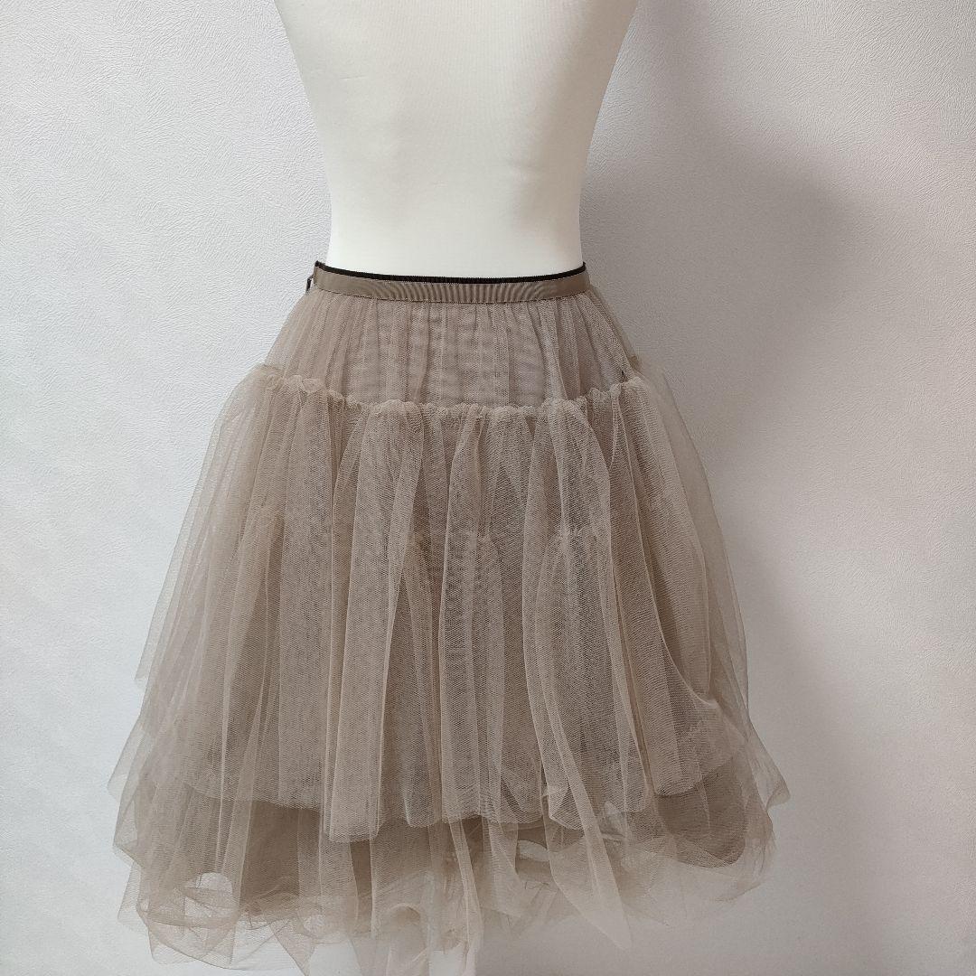 FOXEY　フリル　レース　スカート　フォクシー　40