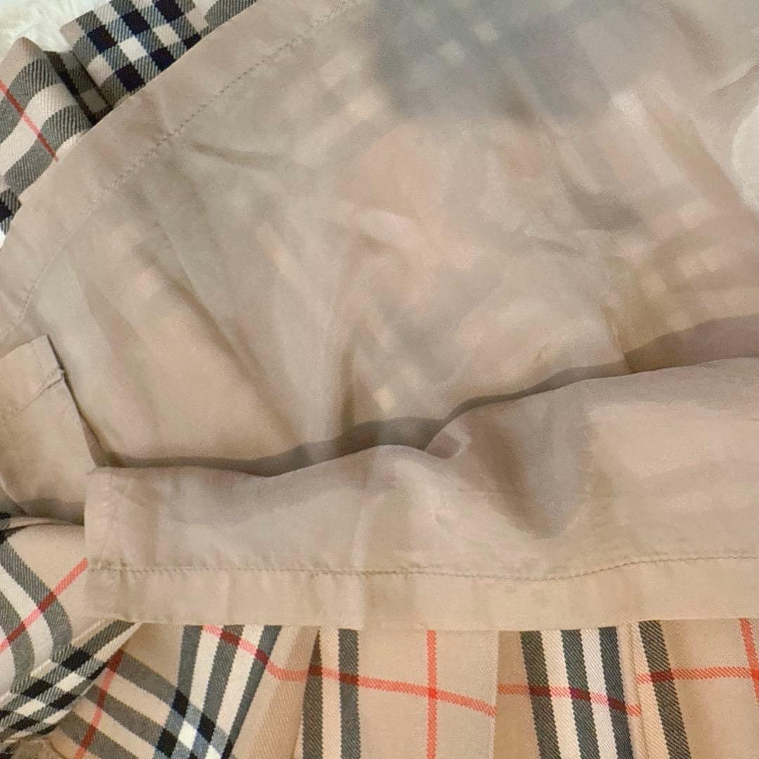 【美品】希少バーバリー ノバチェック スカート プリーツ ウール