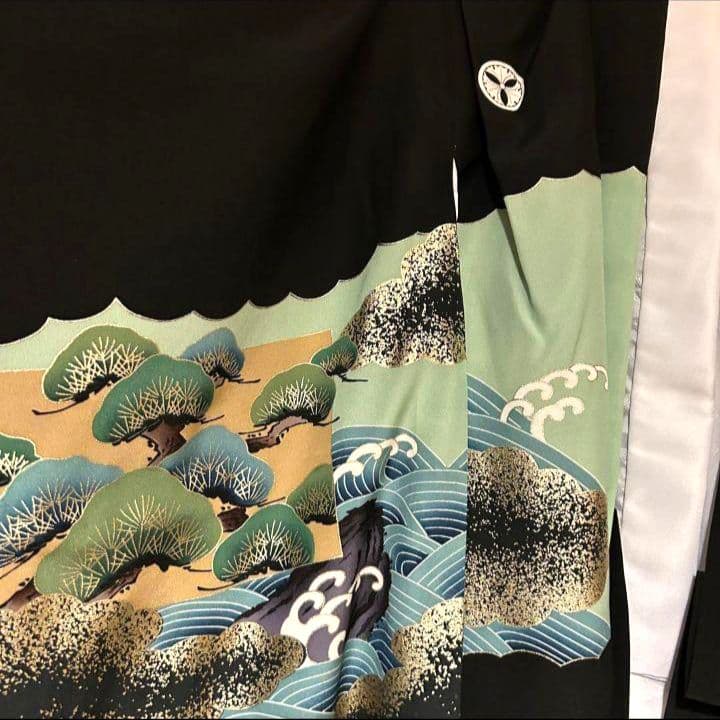 【七五三五歳男の子】正絹羽織袴セットクリーニング済み