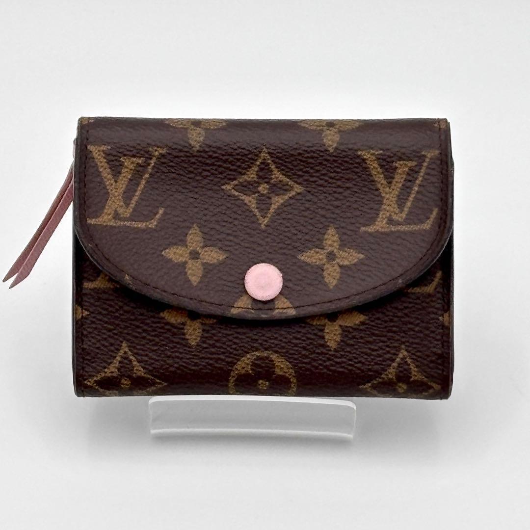 ルイヴィトン ポルトモネ・ロザリ モノグラム　ローズバレリーヌ　財布 正規品