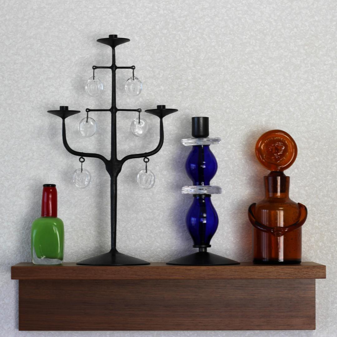 美品・刻印】エリックホグラン キャンドルスタンド オニオン型2段