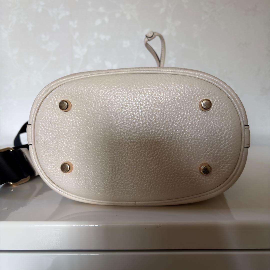 コーチ デンプシー ショルダーバッグ 巾着 2way レザー アイボリー