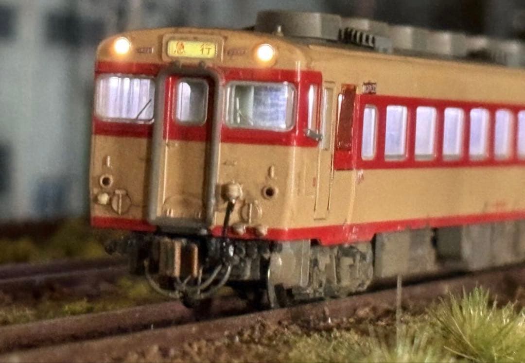 国鉄キハ58 急行「紀州」室内灯入りウエザリング加工品