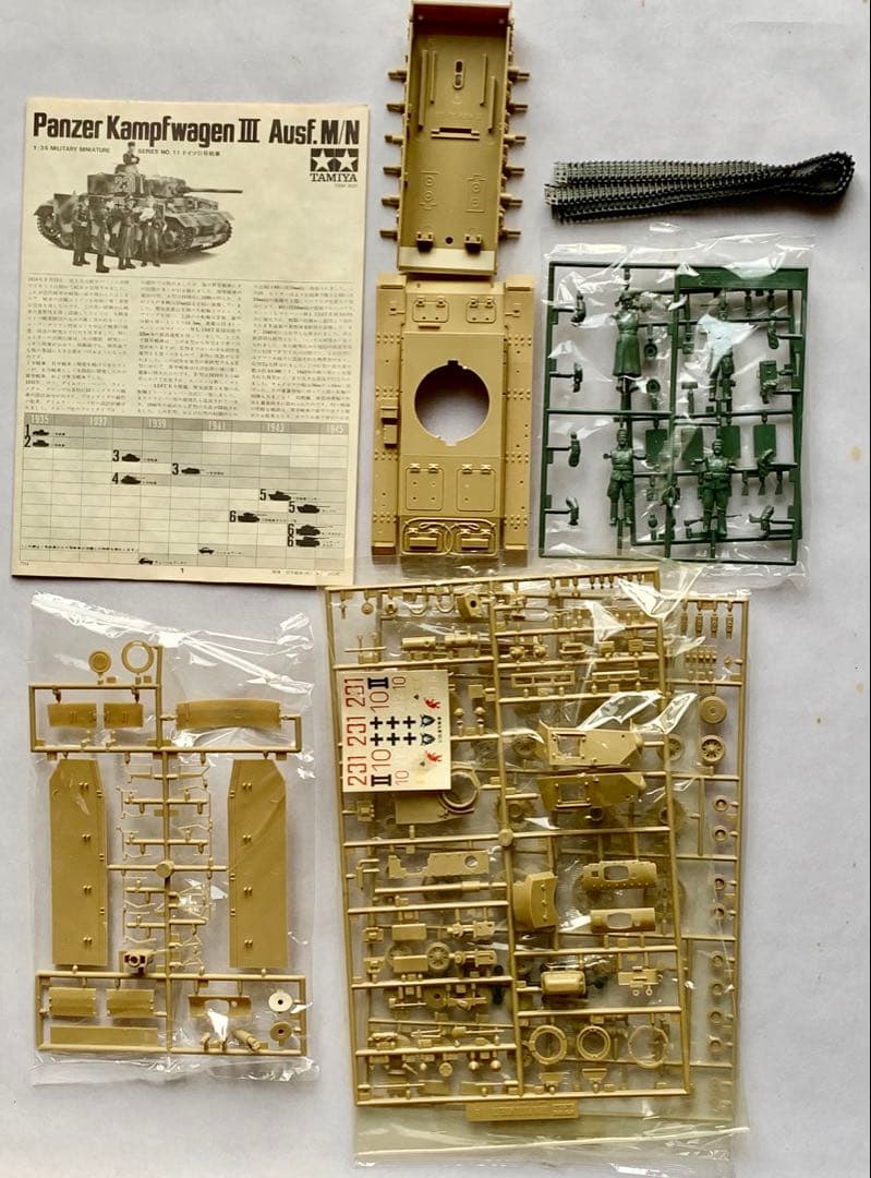 タミヤ ドイツ戦車/装甲車 旧MMシリーズ 第一世代プラモデル 4両セット