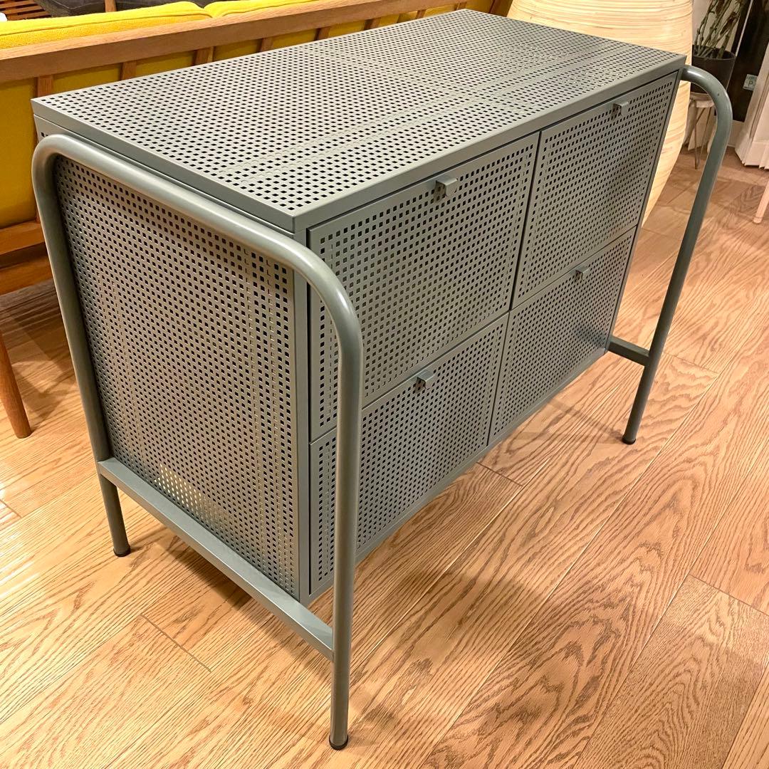 廃盤 IKEAイケアNIKKEBYニッケビーチェストキャビネット収納棚