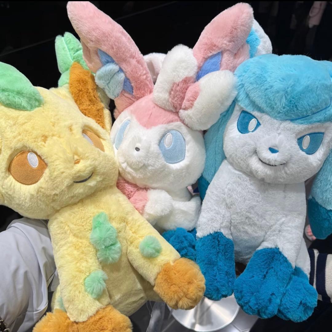 ふわふわ抱きぬいぐるみ ニンフィア リーフィア グレイシア 【3点セット】