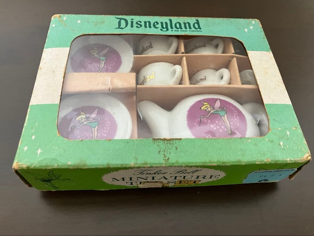 1970 ディズニーランド　ティンカーベル　ミニチュアティーセット