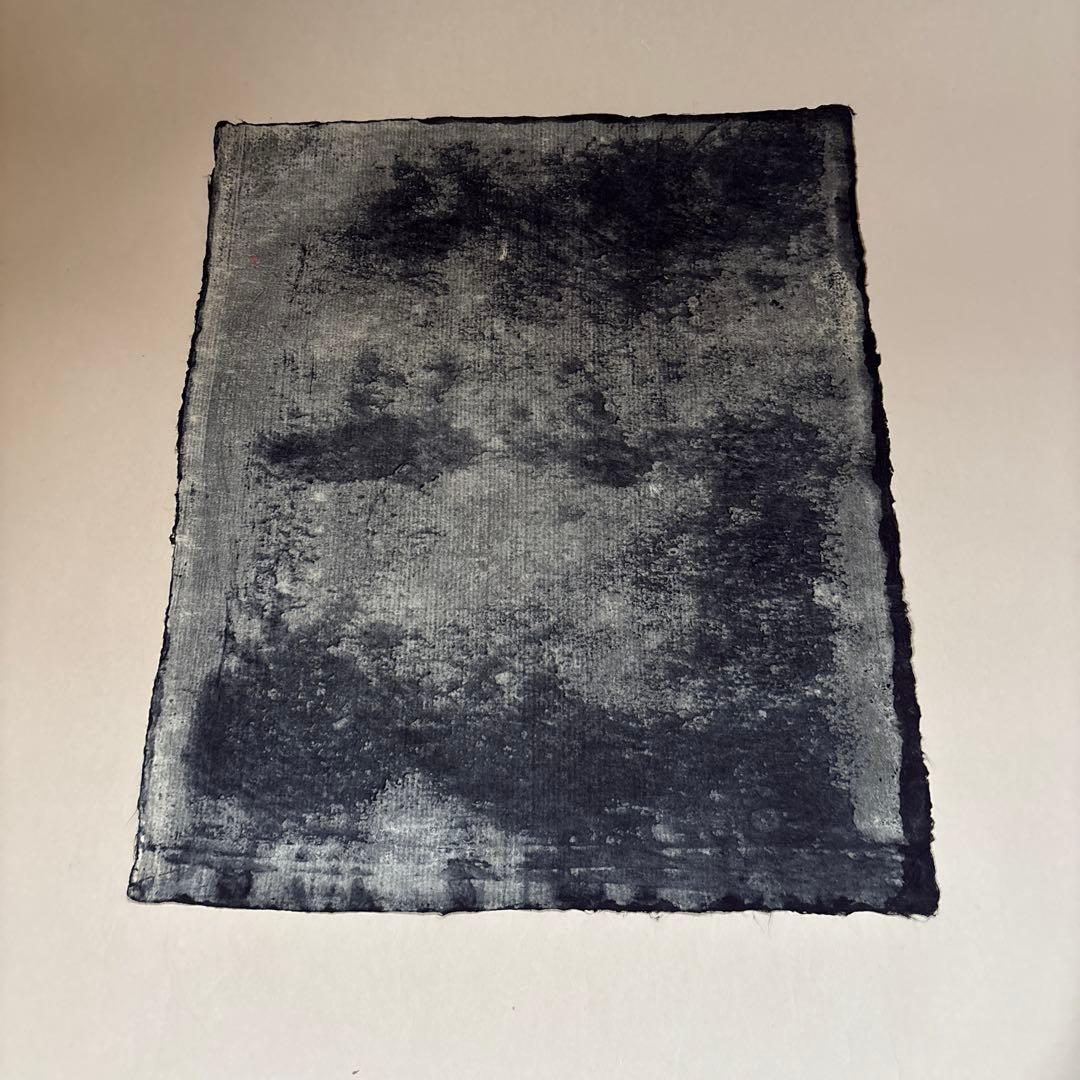 岡村吉右衛門　型染　型絵　和紙　福　　民藝