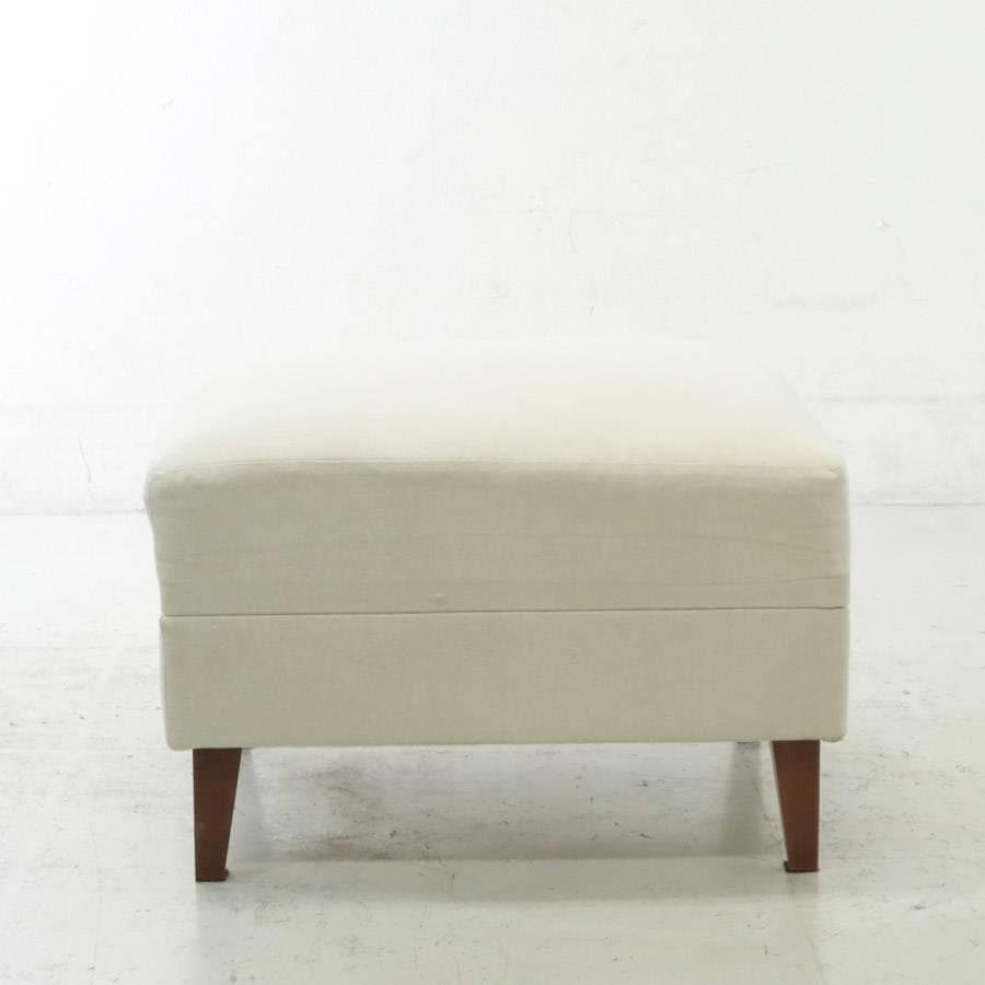 IDÉE イデー オットマン スツール 北欧スタイル 布製 生成り色 ナチュラル