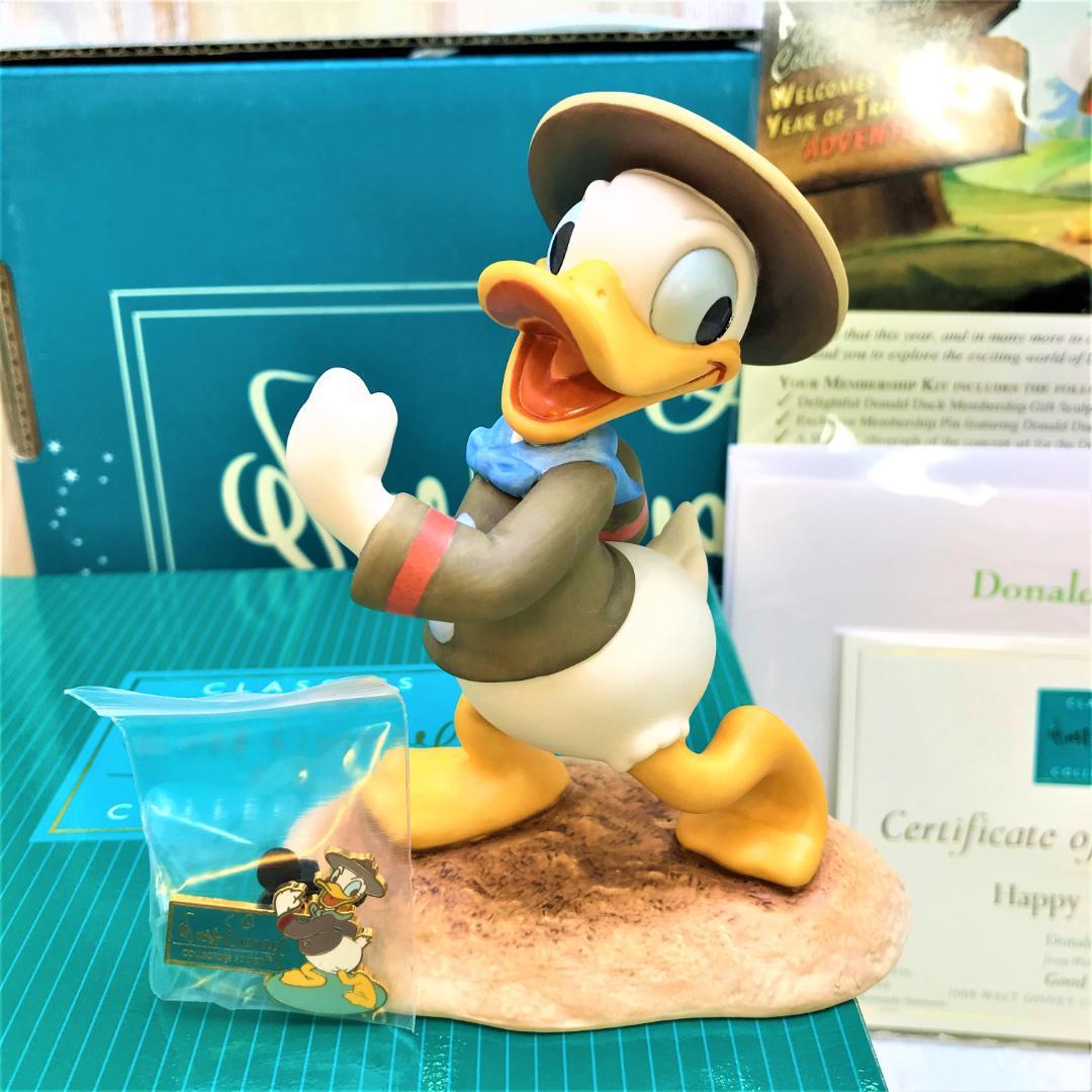 レア★WDCC ドナルドの少年団長 ドナルドダック 陶器製フィギュア