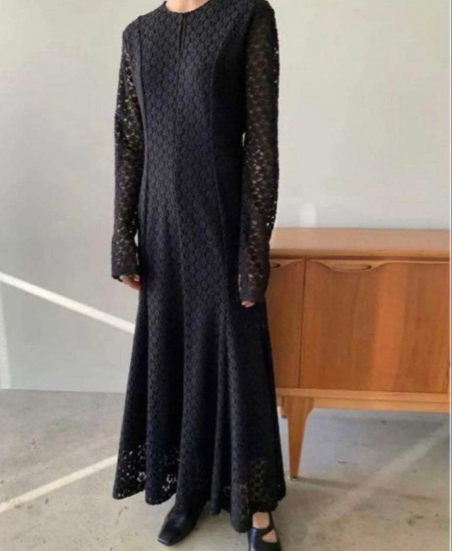 CLANE クラネ　定価3万円　3Dフラワーレースワンピース　ロングワンピース