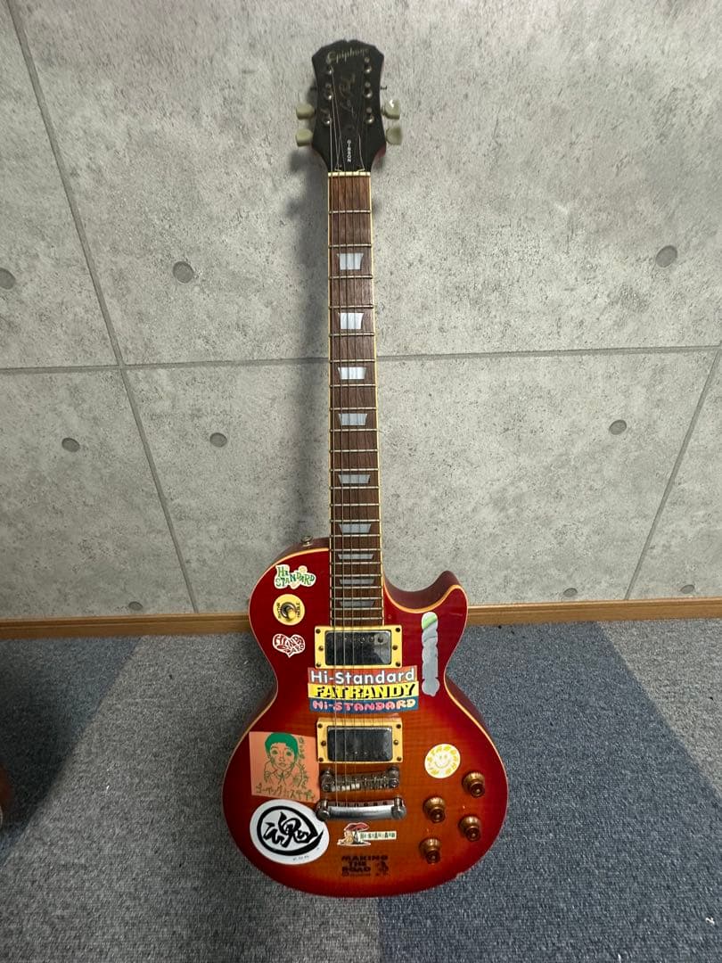 Hi-Standard エレキギター レッド ハードケース付き Hi-Standard エレキギター レッド ハードケース付き Hi-Standard