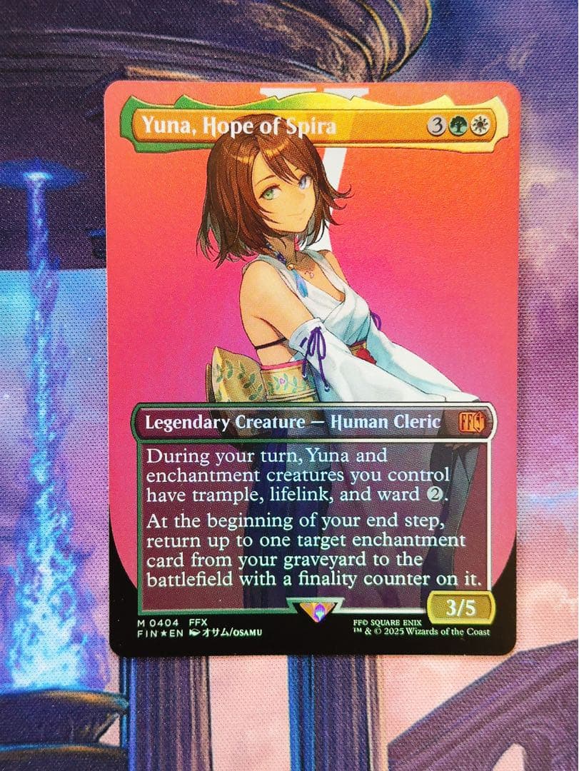 【ショーケースfoil】スピラの希望、ユウナ　英語