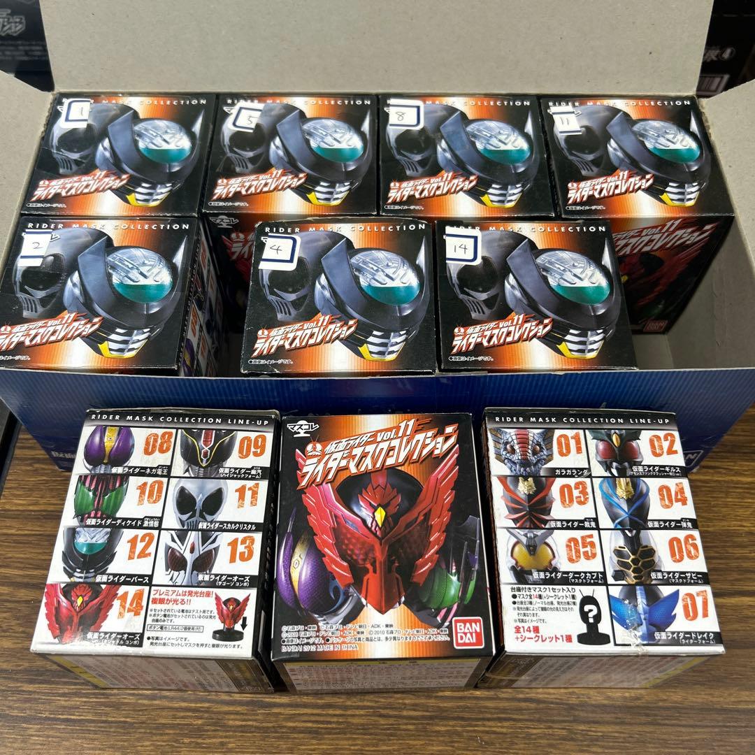 ほぼ全部内袋未開封】170種ライダーマスクコレクションダブり無まとめ